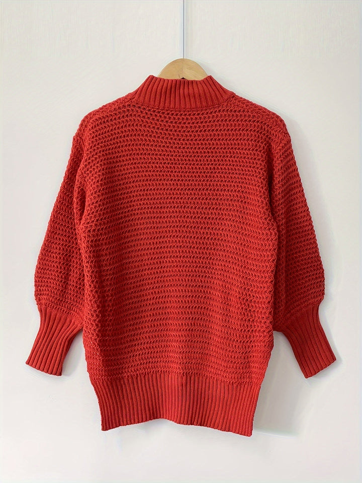 Evangeline | Textured High-Low Sweater