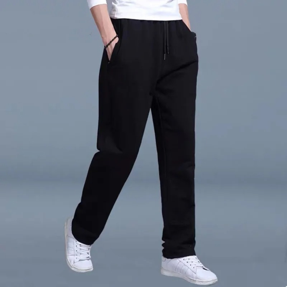 Heren Joggingbroek Met Elastische Taille En Rechte Pijp