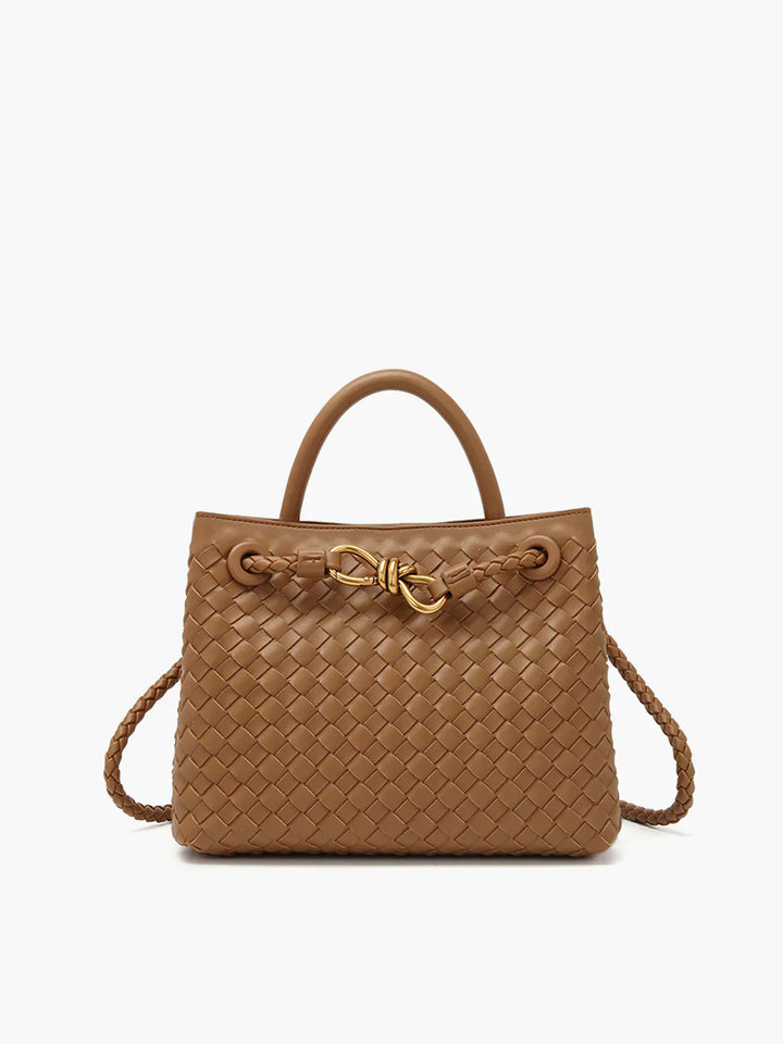 Joline - Luxe handgevlochten handtas