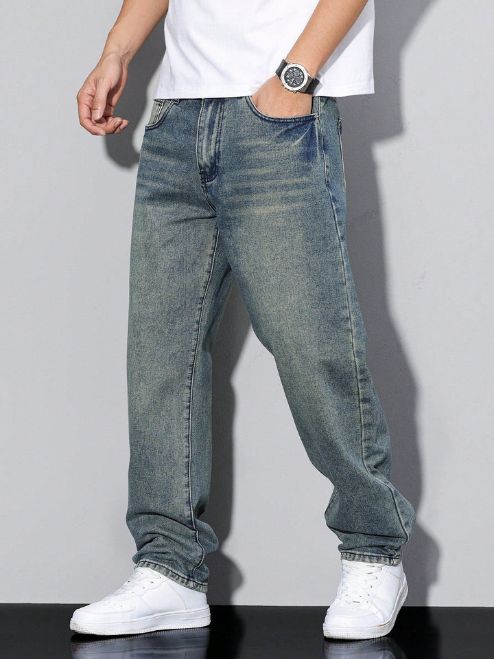 Baggy Jeans | Wijde Spijkerbroek met Washed Look