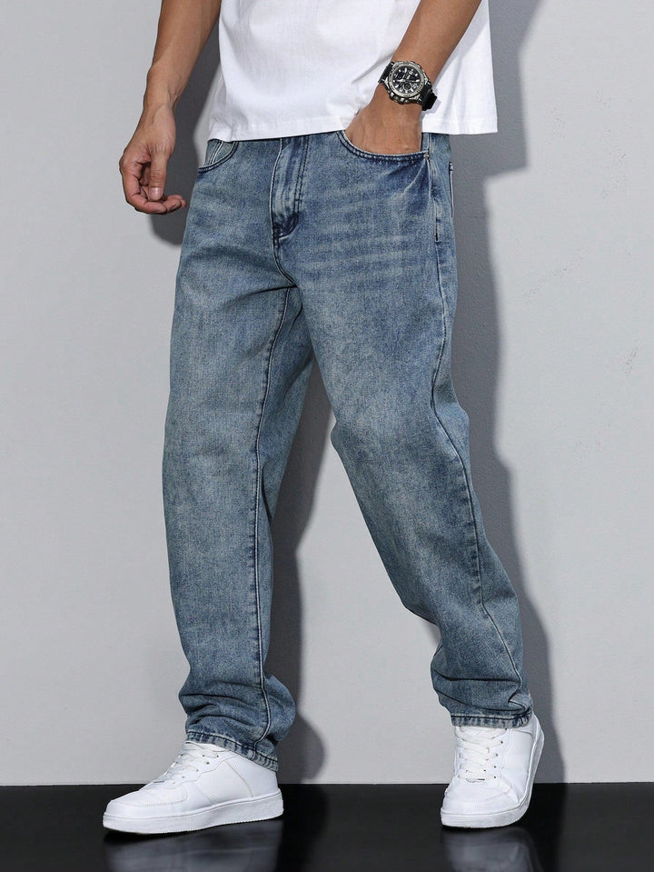 Baggy Jeans | Wijde Spijkerbroek met Washed Look