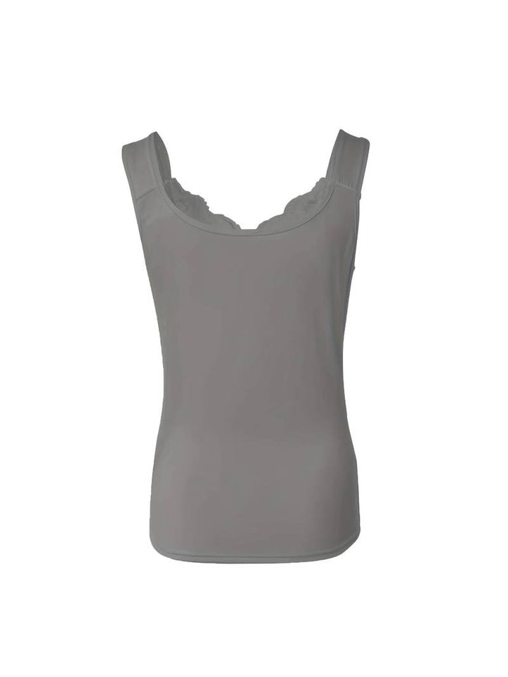 Kanten Top Met V Hals En Brede Bandjes Voor Dames