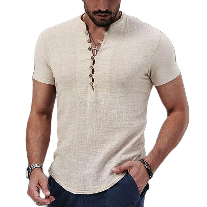 ENZO CONTI LUXE Linnenmix Overhemd