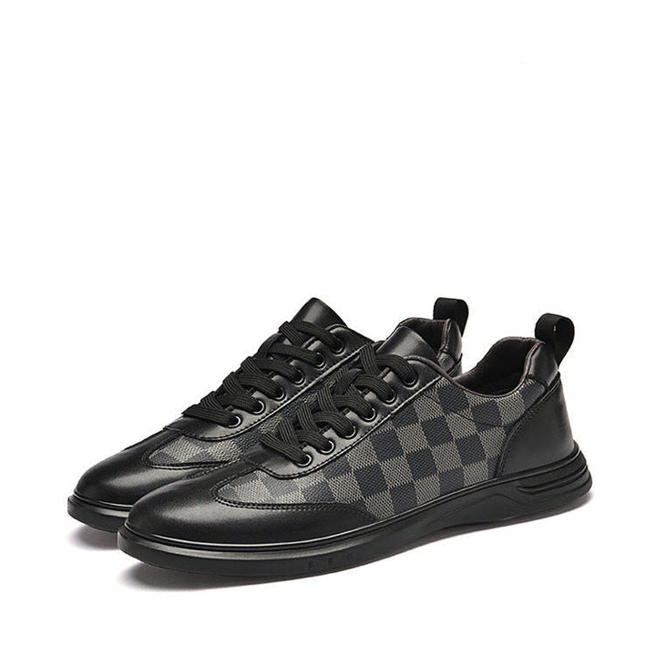 Gianni Geruite Leren Sneakers