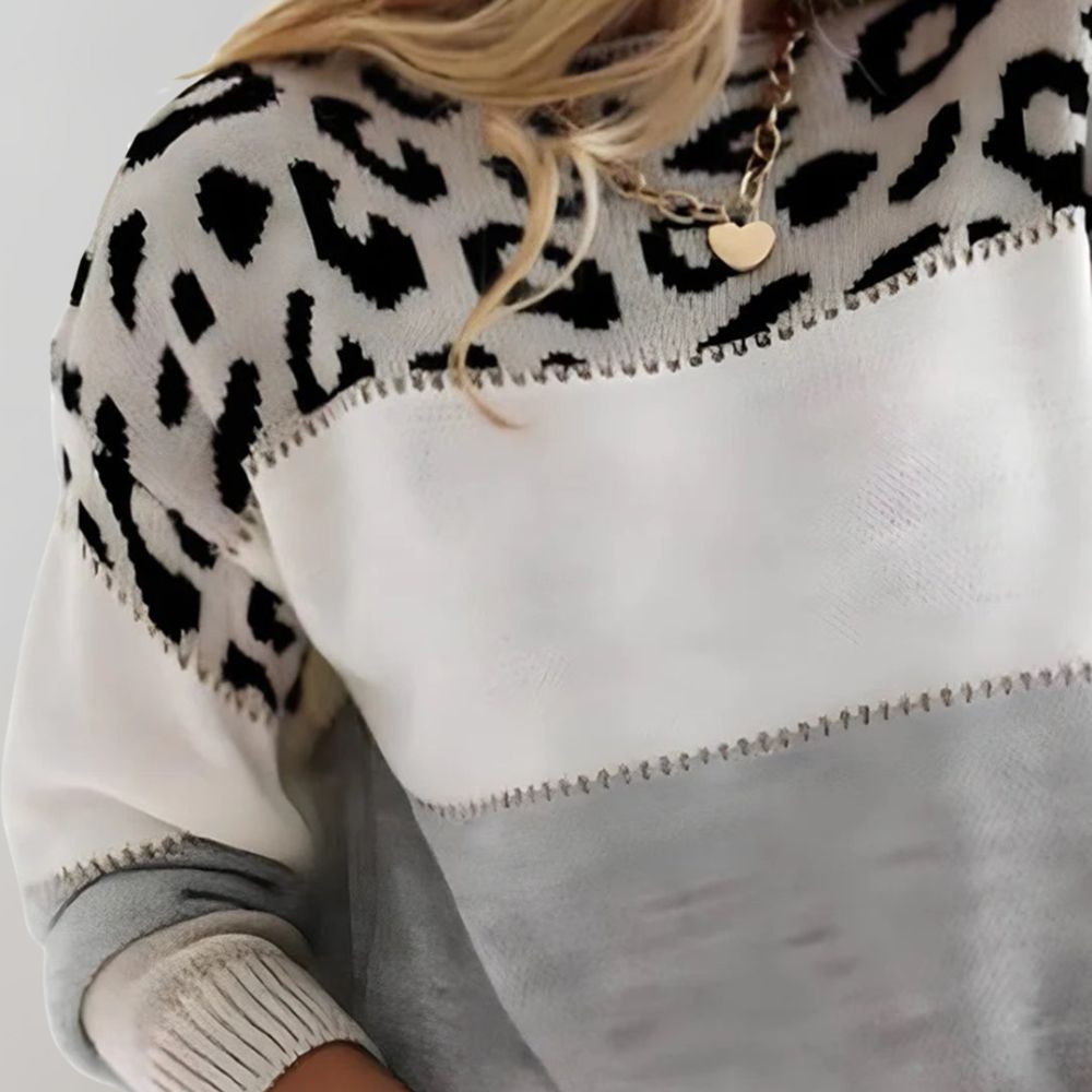 Cherry - Trendy, stijlvolle gebreide trui