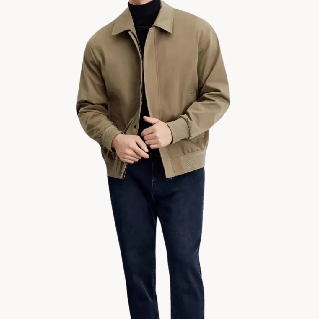 Hugo | Casual jas met knopen sluiting en elastische boord