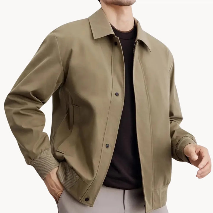 Hugo | Casual jas met knopen sluiting en elastische boord