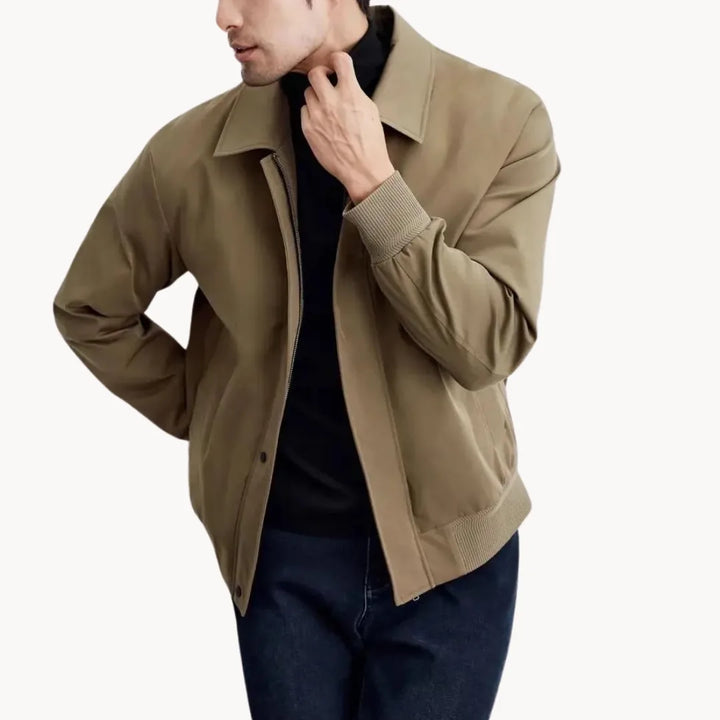 Hugo | Casual jas met knopen sluiting en elastische boord