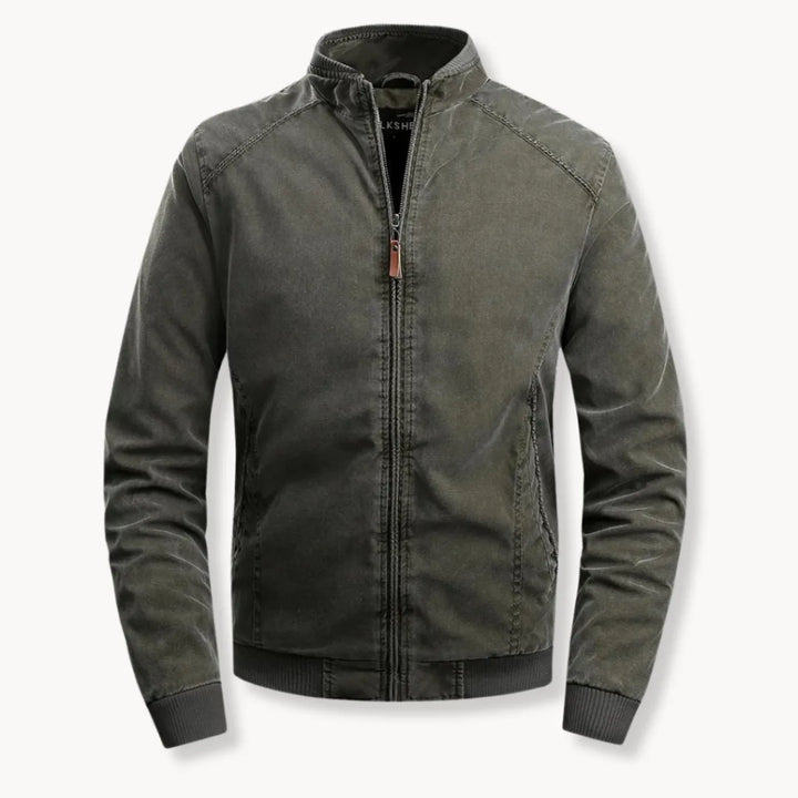 Hugo | Casual jas met opstaande kraag en ritsluiting