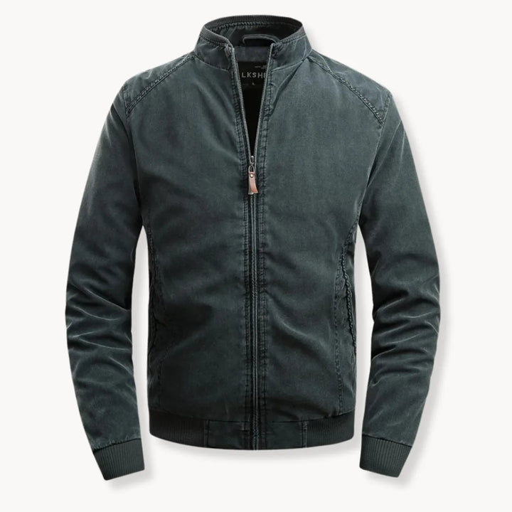 Hugo | Casual jas met opstaande kraag en ritsluiting