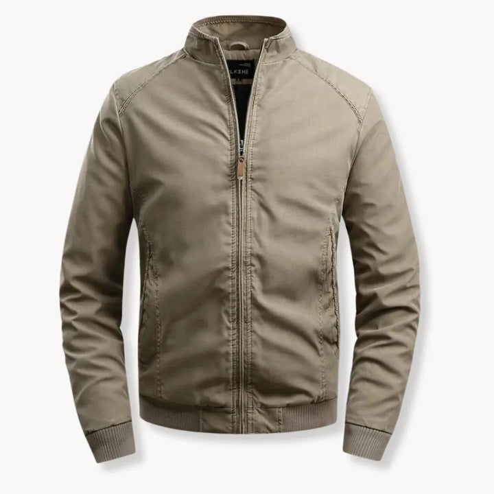 Hugo | Casual jas met opstaande kraag en ritsluiting