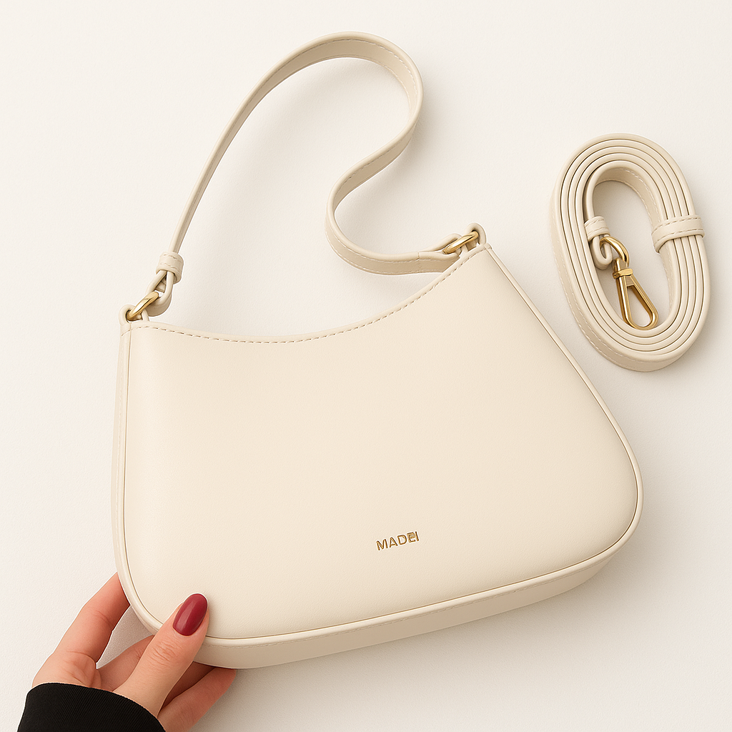 PU Leren Schoudertas met Verstelbare Strap
