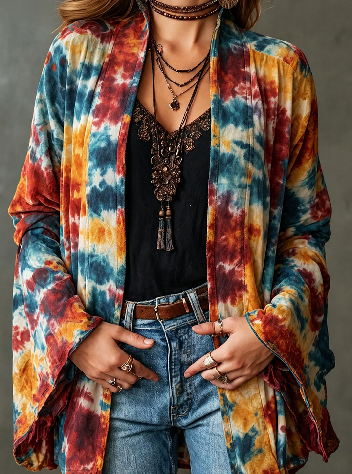 FLANEL BOHO-JAS VOOR VROUWEN