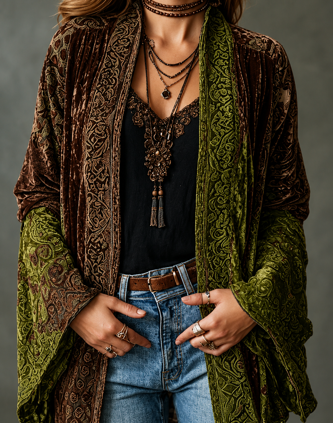 FLANEL BOHO-JAS VOOR VROUWEN