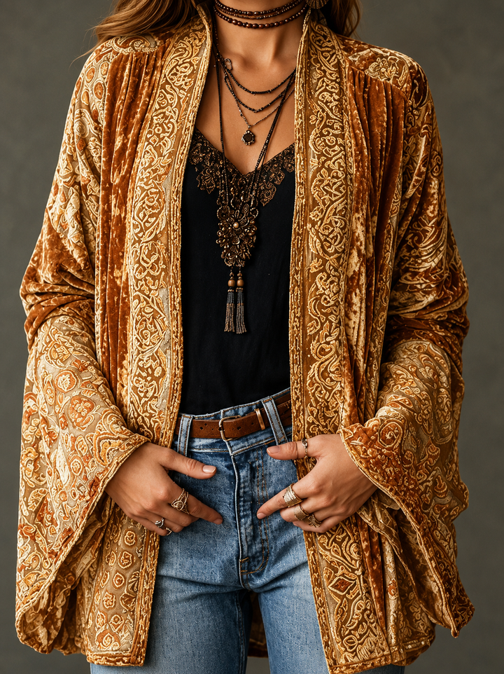 FLANEL BOHO-JAS VOOR VROUWEN