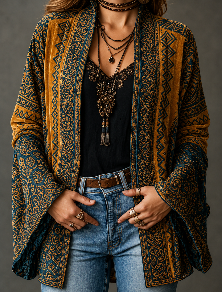 FLANEL BOHO-JAS VOOR VROUWEN