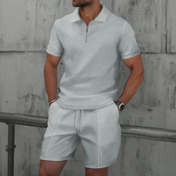 Daan - Stoere Heren Zomerset met Ritssluiting en Elastische Tailleband