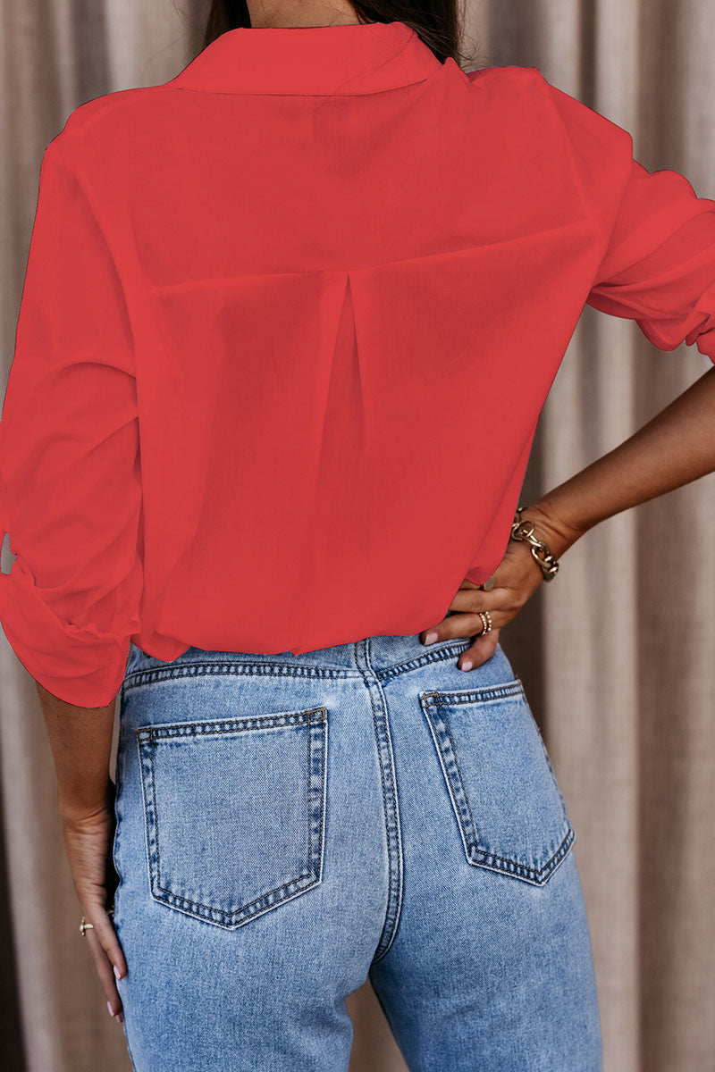Oversized Blouse Met Lange Mouwen Voor Dames
