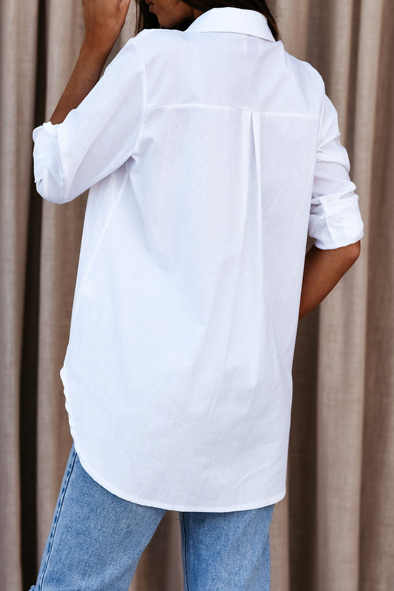 Oversized Blouse Met Lange Mouwen Voor Dames