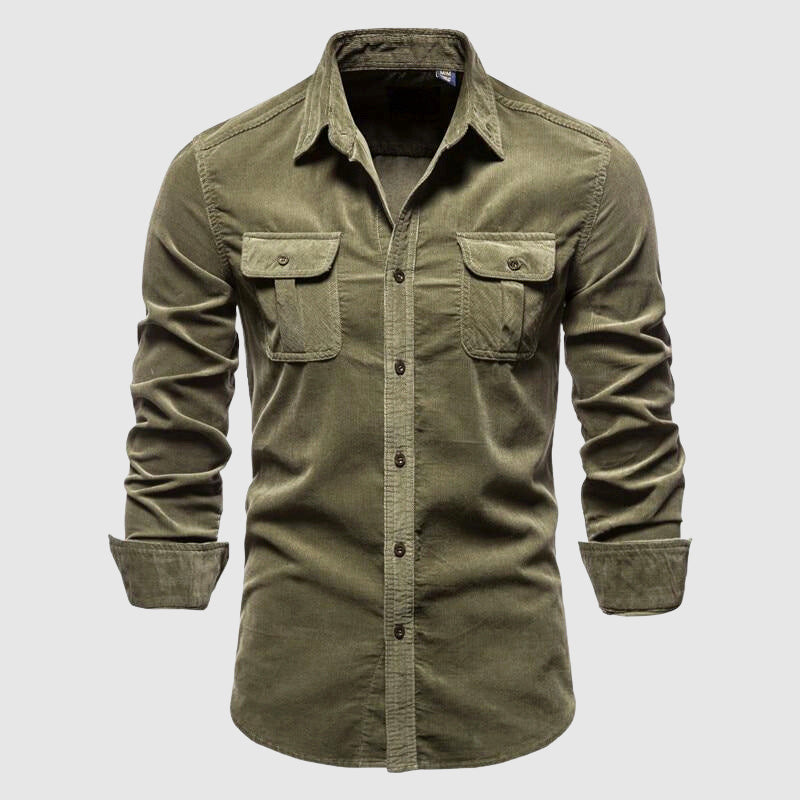 Denim Polo Heren | Cargo Stijl & Dubbele Borstzakken