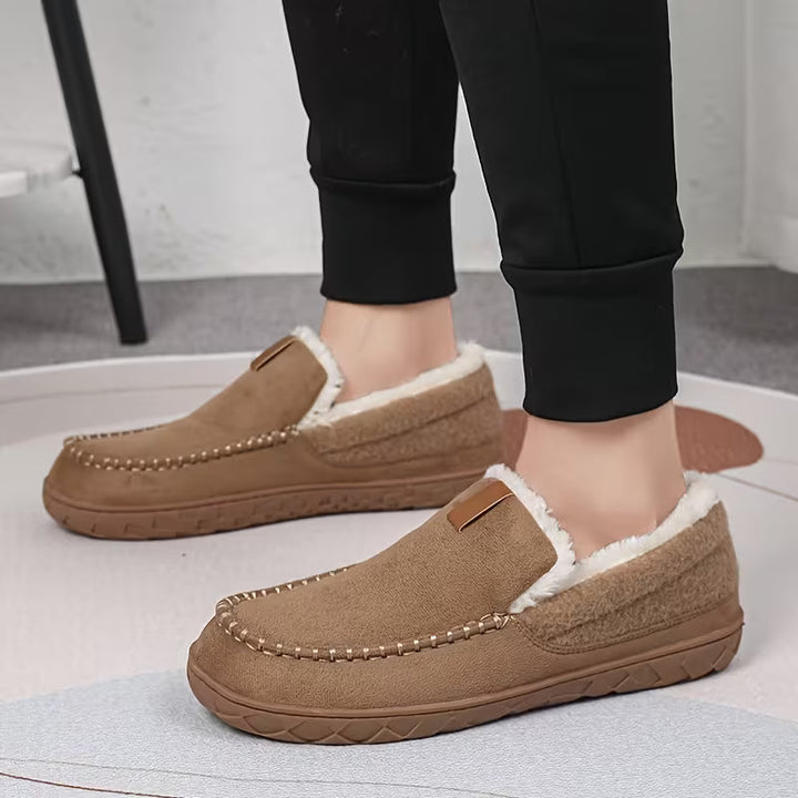 Dikke slippers met zachte zool en voering