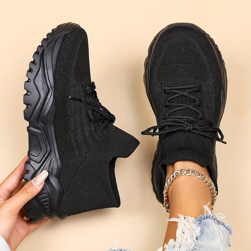 Eva - Stoere Orthopedische Sneakers Dames met Dikke Zool en Ademende Constructie