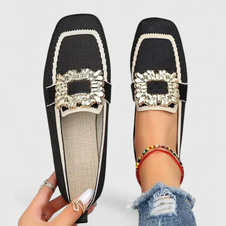 Fenna - Stijlvolle Comfort Loafers Dames met Sierlijke Gesp en Flexibele Zool