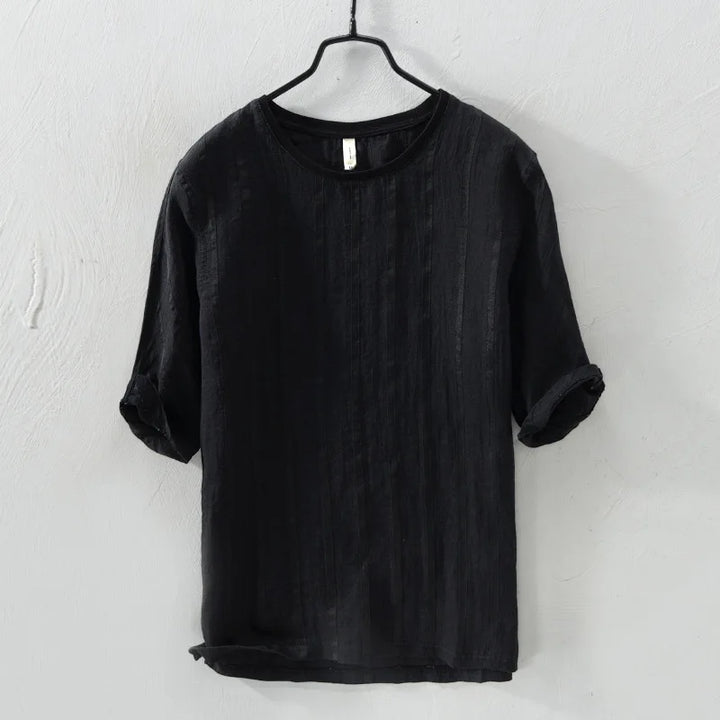 Vincent Steele Linnen Gestreept Shirt