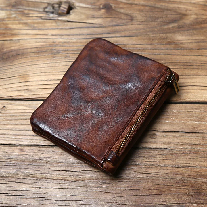 Patina Volnerf Leren Portemonnee