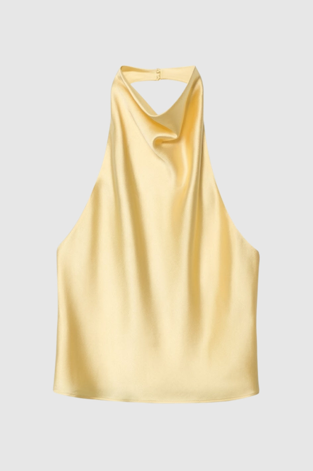 Halter Top Dames - Glanzend met Open Rug | Elegant