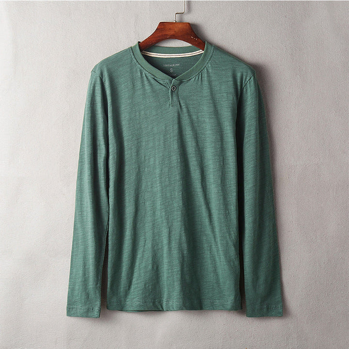 Hiro Katoenen Lange Mouwen Shirt