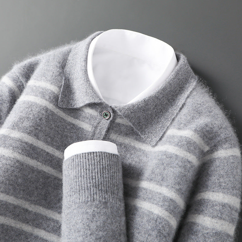 Claire Merino Wol Polo Sweater