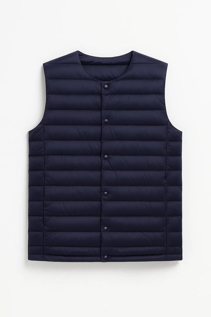 Bodywarmer Heren - Lichtgewicht Gewatteerd met Drukknopen | Casual