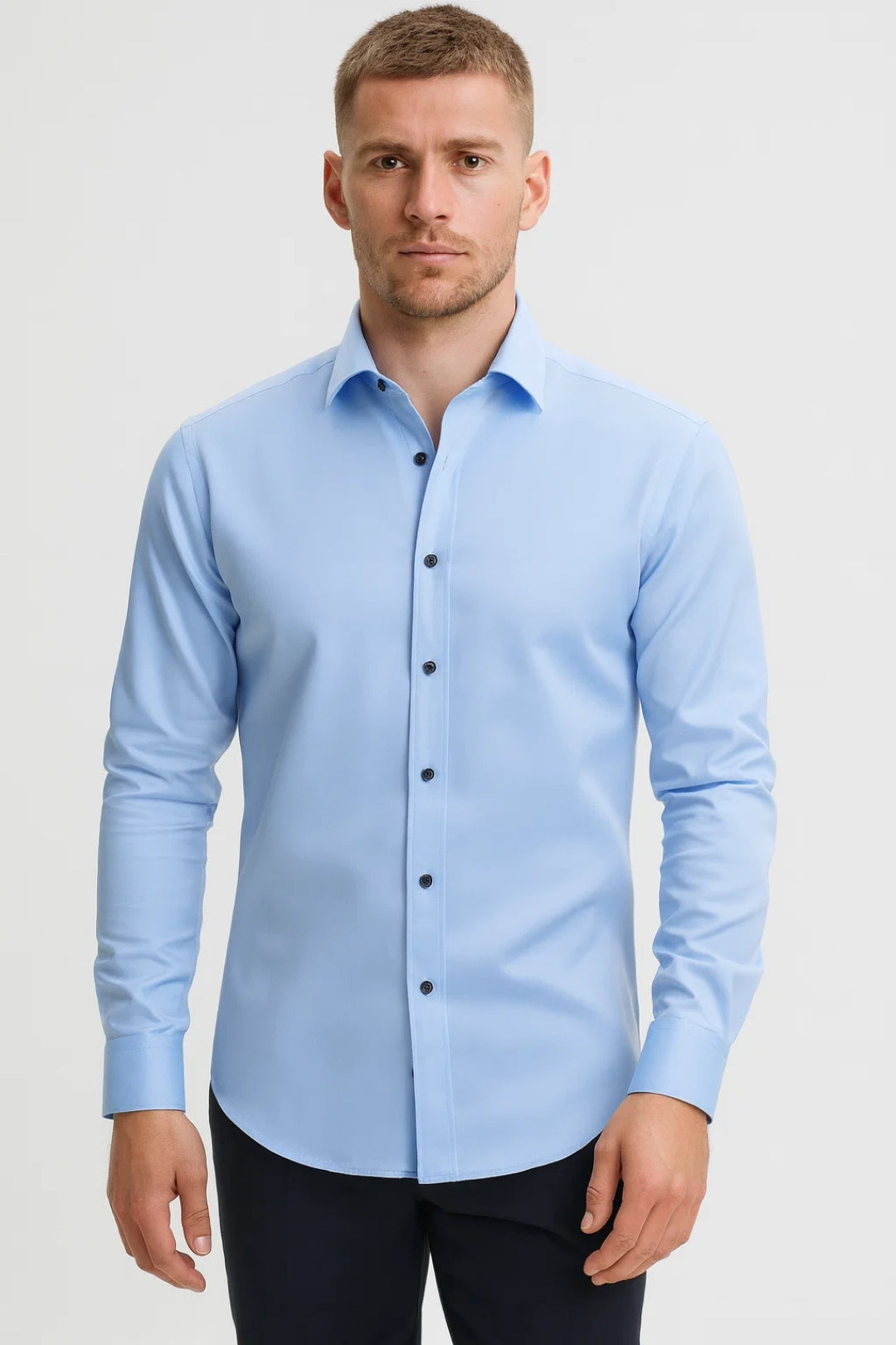 Overhemd Heren - Slim Fit met Klassieke Kraag | Zakelijk