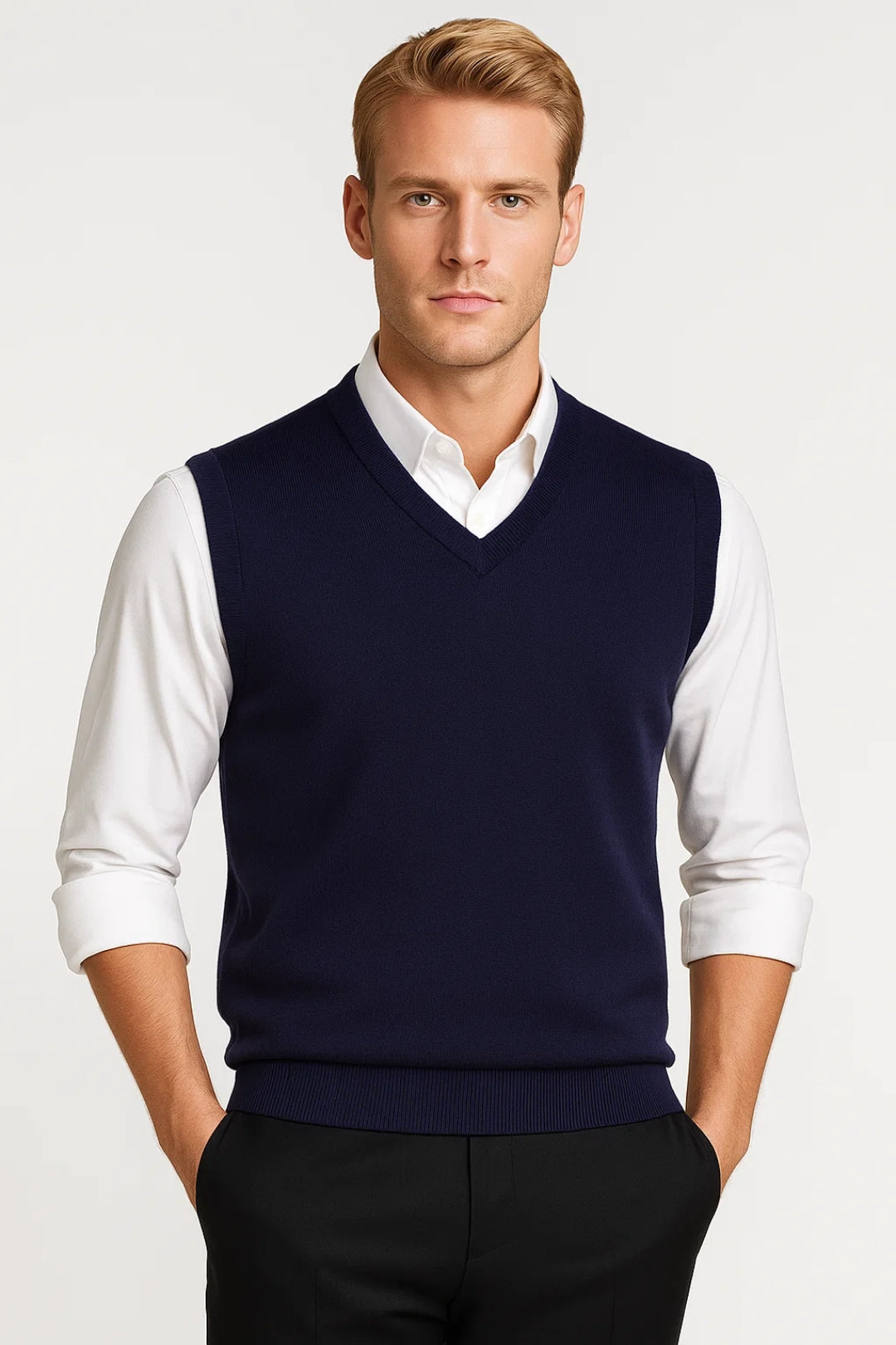 Spencer Heren | V-hals Klassiek All-Season Comfortabele pasvorm