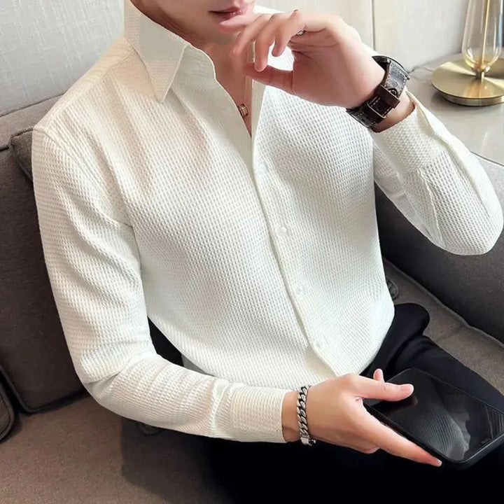 Hugo | Lang mouw overhemd met knoopsluiting en slim fit