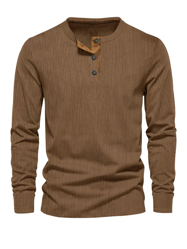 Long Sleeve Shirt Heren | Gestreept Design & Slim Fit Comfort