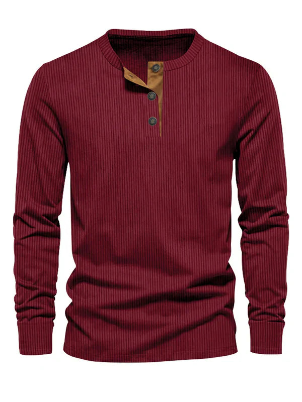 Long Sleeve Shirt Heren | Gestreept Design & Slim Fit Comfort