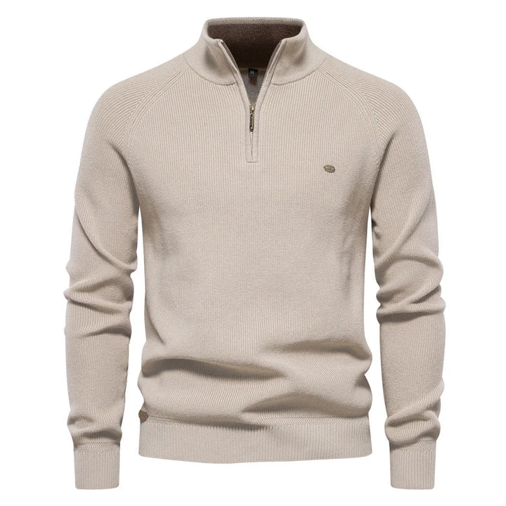 Hugo Luxe half zip trui met opstaande kraag