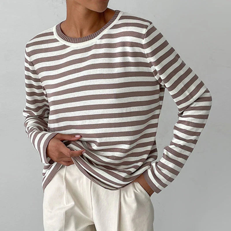 Marina Gestreepte Katoenen Shirt