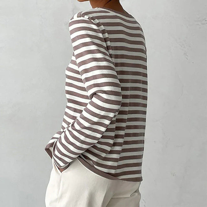 Marina Gestreepte Katoenen Shirt