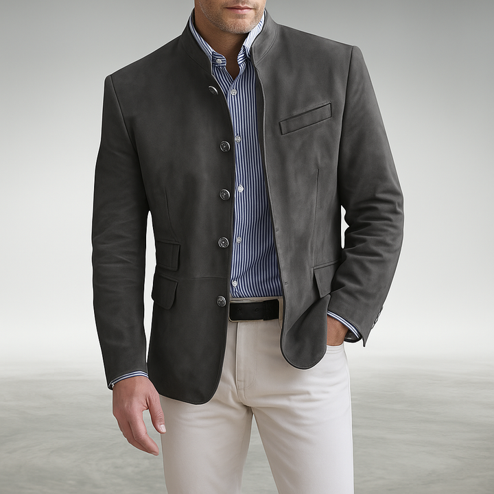 Adrian | Casual Moderne Knop Cardigan