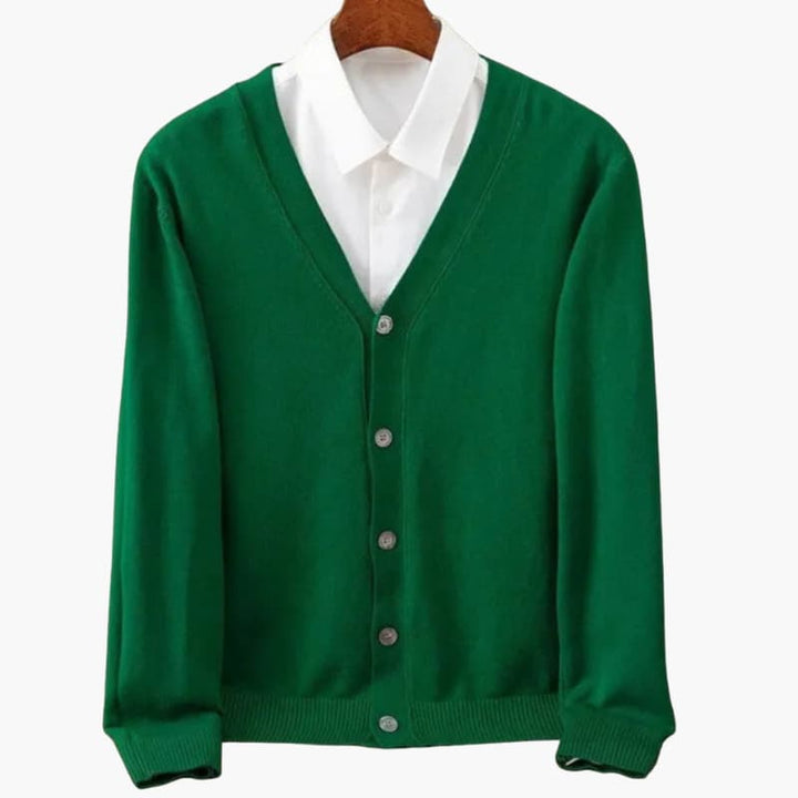 Heren Classic V-Hals Knopen Cardigan