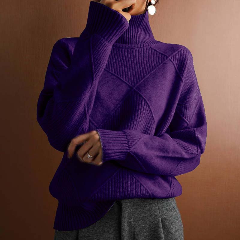 Charlotte – Stijlvolle High-Neck Pullover