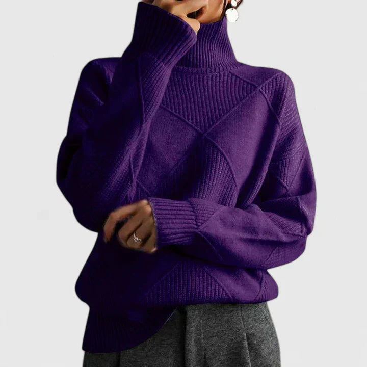 WILMA – GEZELLIGE TURTLENECK BREI TRUI