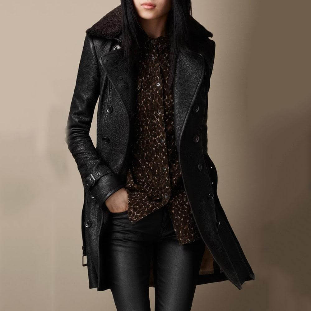 Oceane – Stijlvolle Luxe Winter Trenchcoat