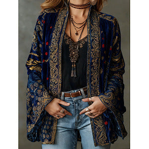 FLANEL BOHO-JAS VOOR VROUWEN