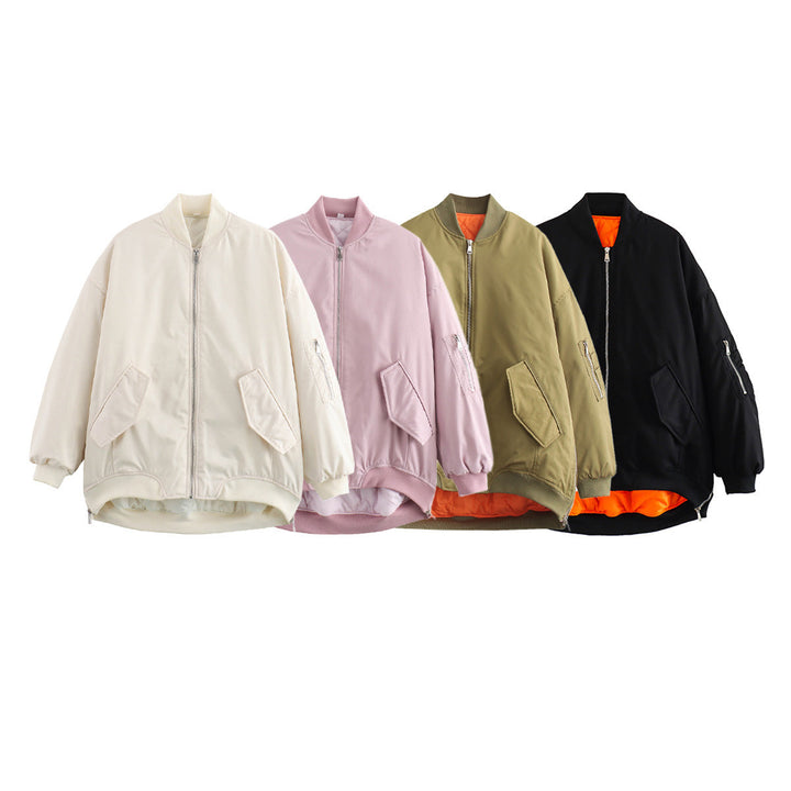 Dames Oversized Bomberjack met Zakjes