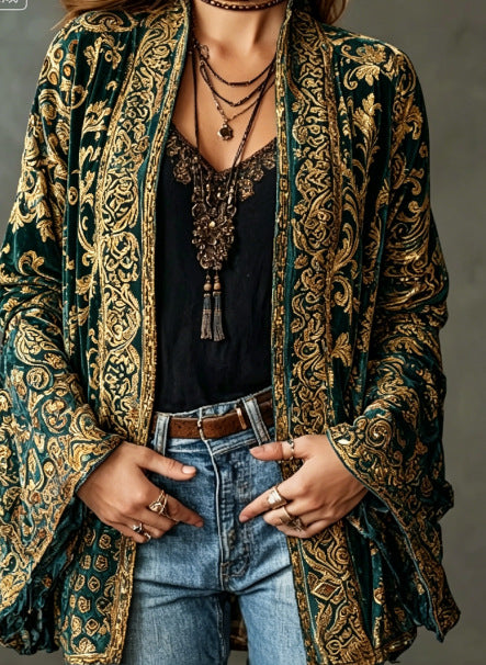 FLANEL BOHO-JAS VOOR VROUWEN