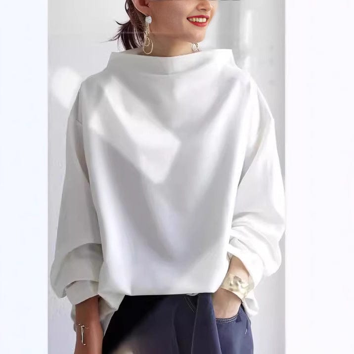 ISABELLA – ELEGANTE HOOGGESLOTEN RELAXED TRUI